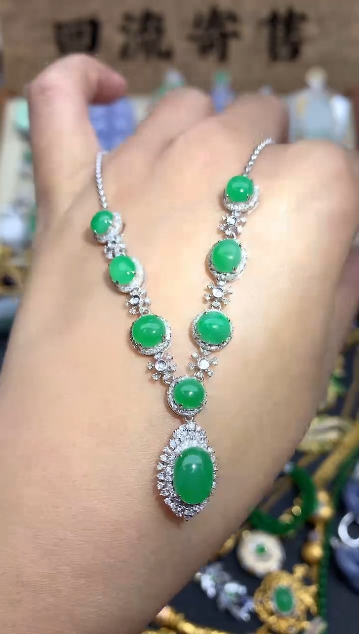 【闪购商品】翡翠颈饰18K金镶嵌494-中国好珍宝