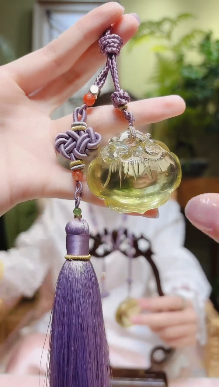 【闪购商品】水晶摆件未镶嵌黄水晶如意摆件