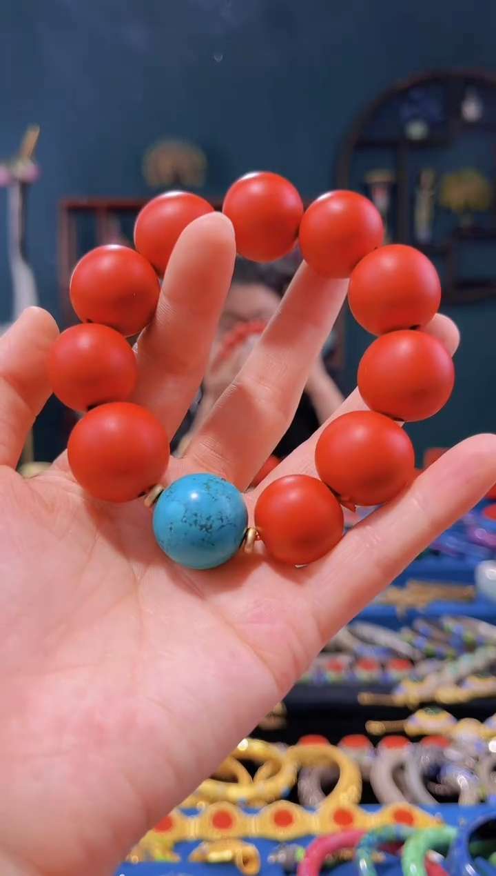 【闪购商品】素漆手串红色精品