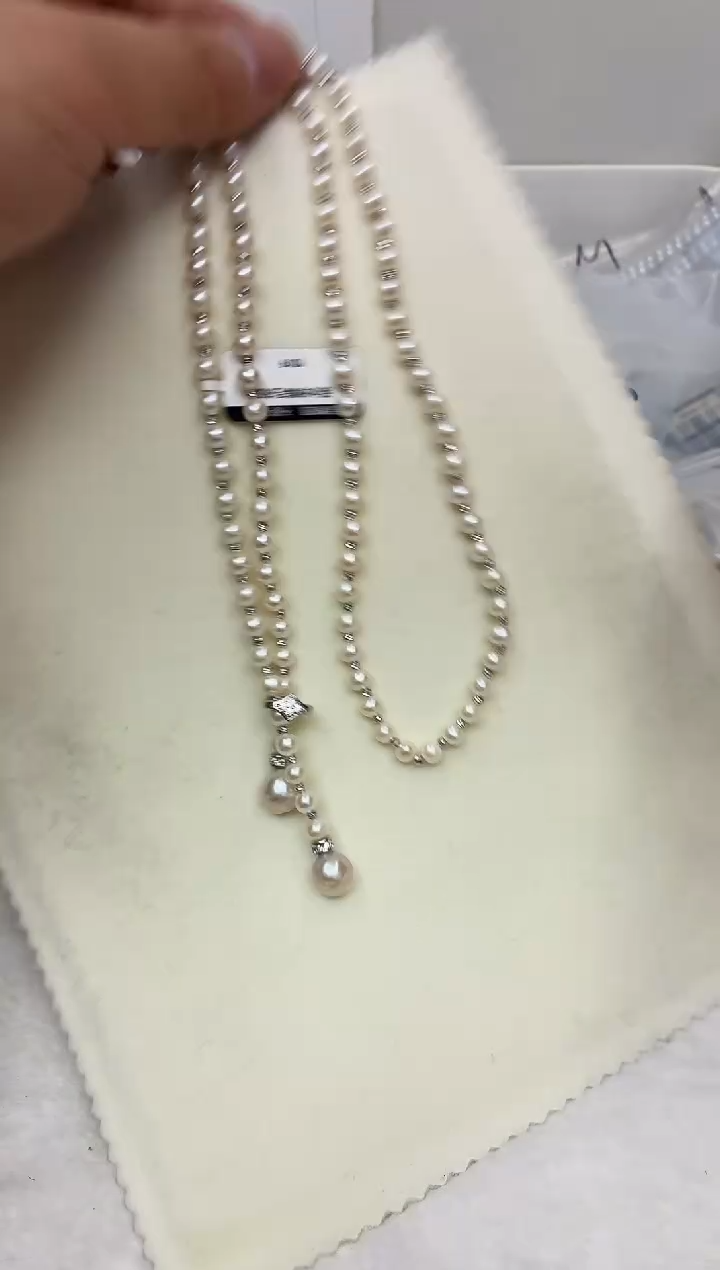 未镶嵌DA淡水珍珠项链 y019