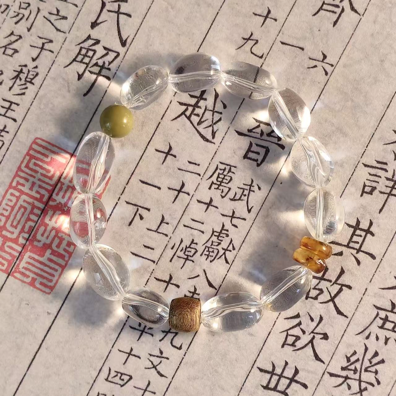 天然白水晶男女通用民族风女款百搭简约
