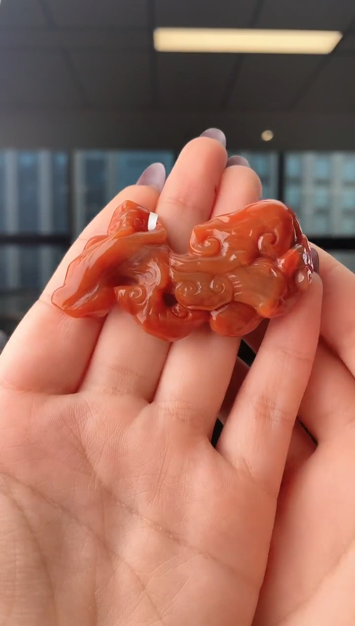 颈饰未镶嵌南红玛瑙随型 无