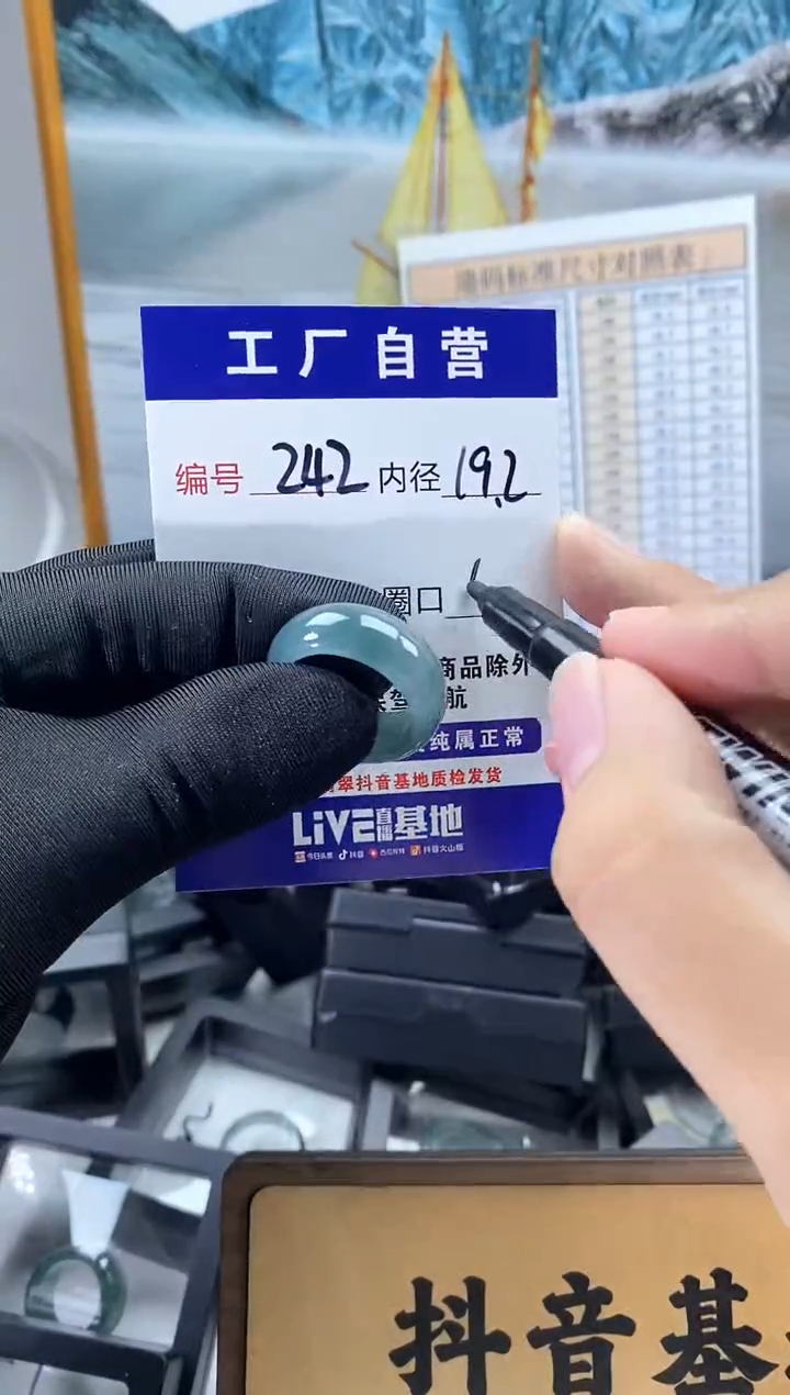 未镶嵌戒圈翡翠242