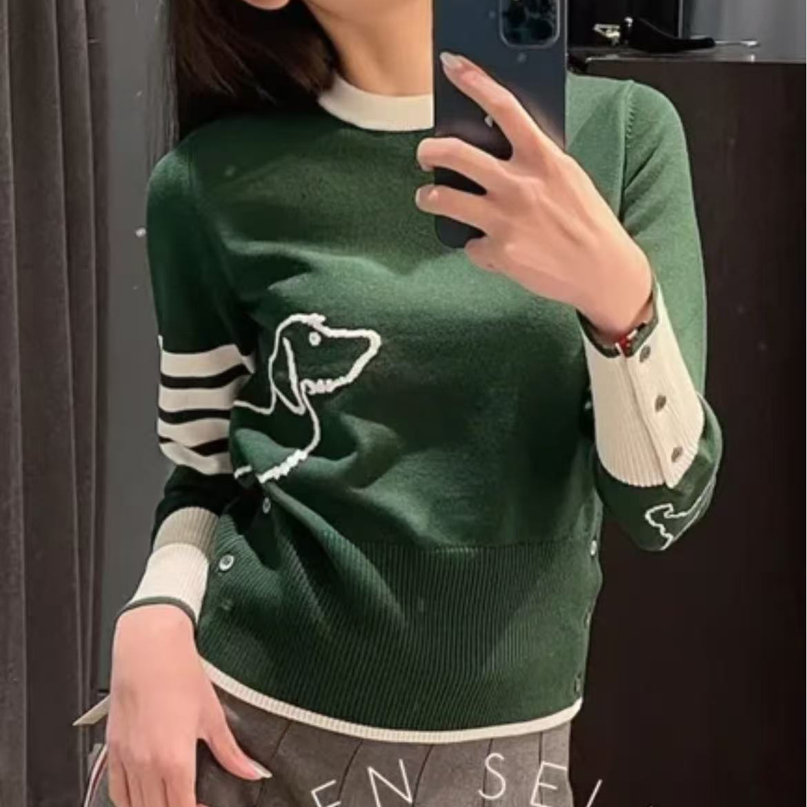 99新 THOMBROWNE 双双臻选/ck80077/汤姆布朗上衣38