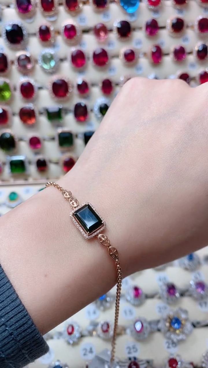 【闪购商品】碧玺18K金戒指18K金镶嵌1