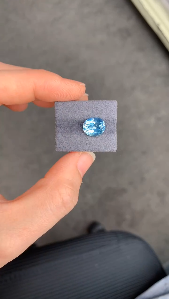 【闪购商品】海蓝宝石裸石未镶嵌3.4ct海蓝宝
