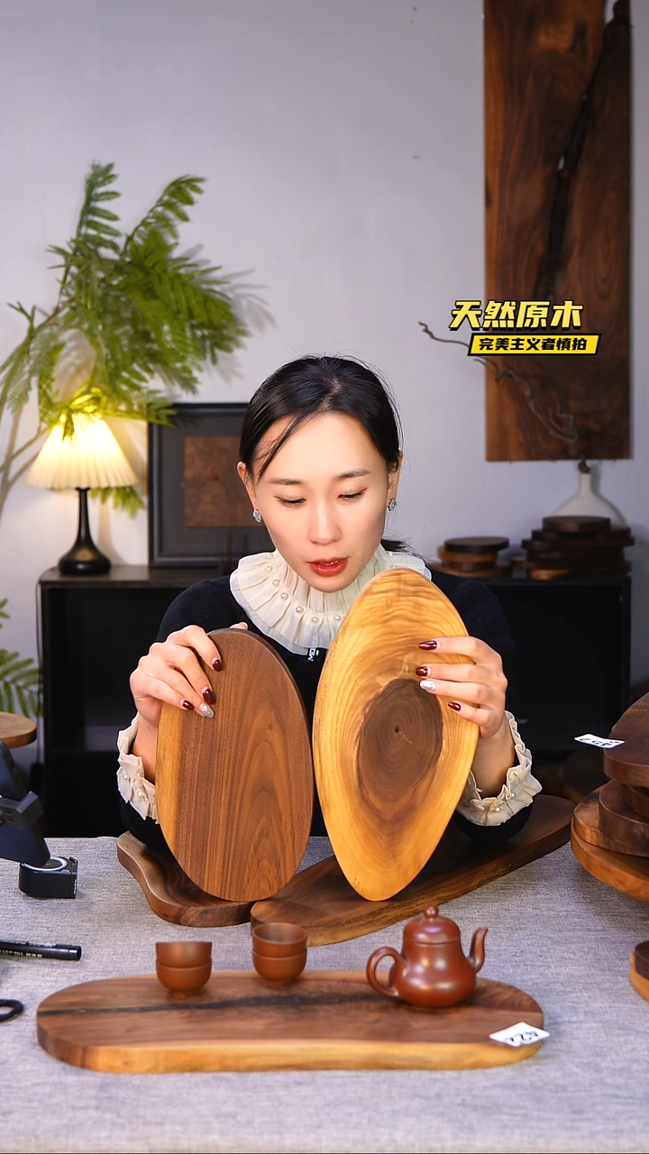 木北美黑胡桃原木.干裂疤结不属于商品质量问题完美主义者慎拍