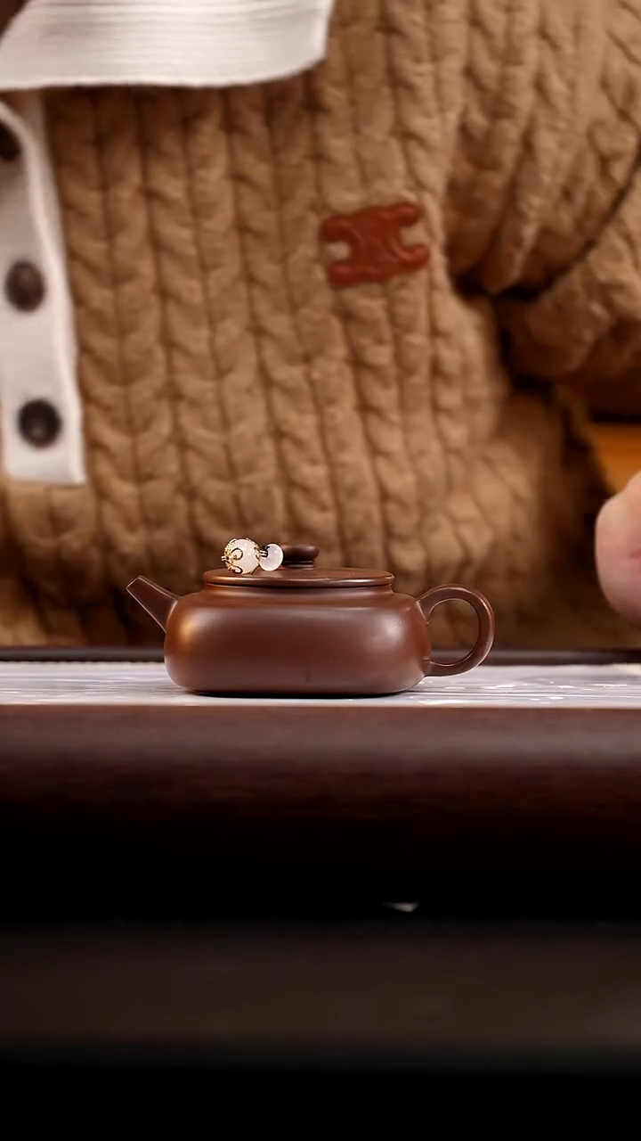 茶壶紫砂底槽清四方周盘