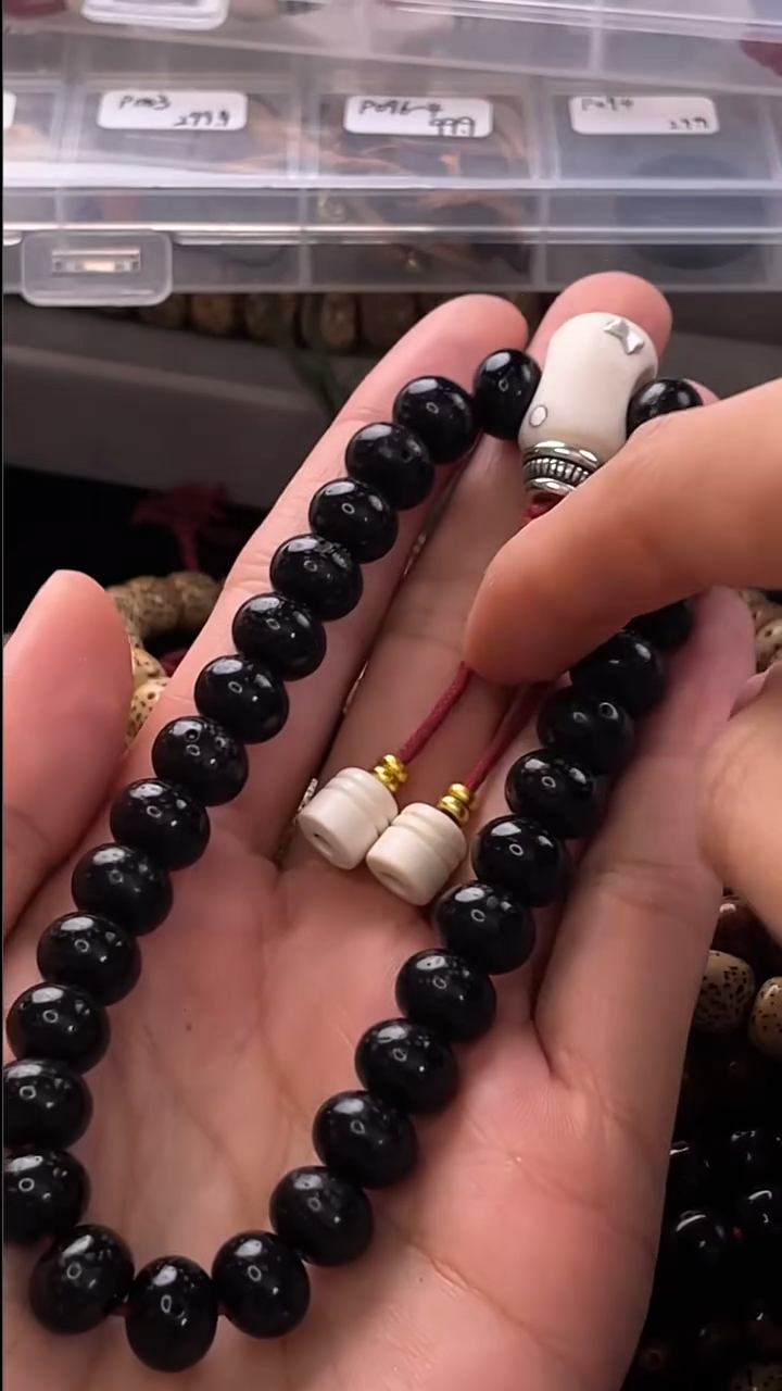 手串星月菩提精工级朱砂供苹果珠10*8手持