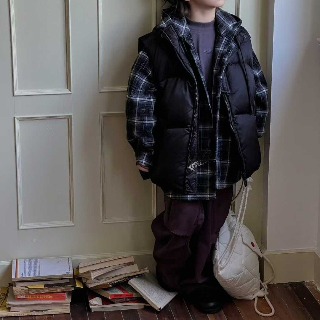 《昊妈家》长袖时尚休闲百搭马甲儿童5606