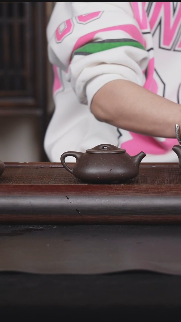 【闪购商品】紫砂茶壶14紫泥石瓢