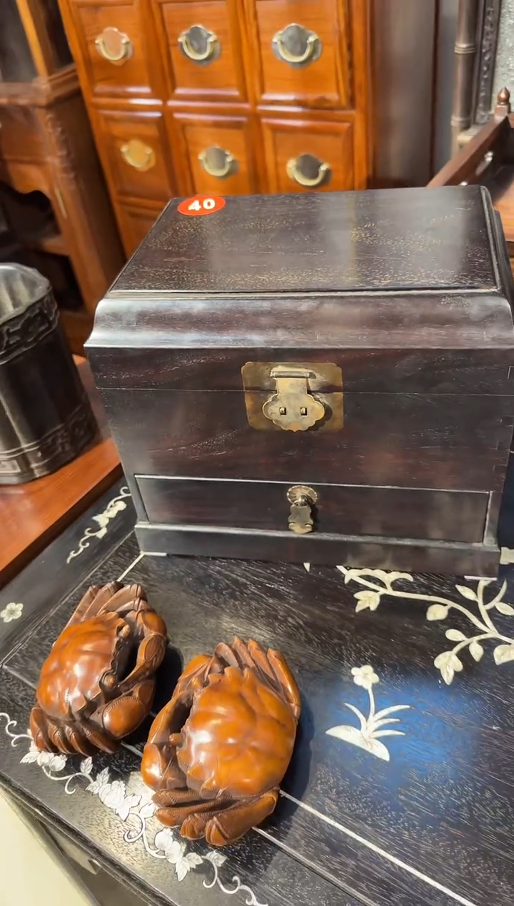 【闪购商品】木木艺紫檀一抽屉柜子950.8888