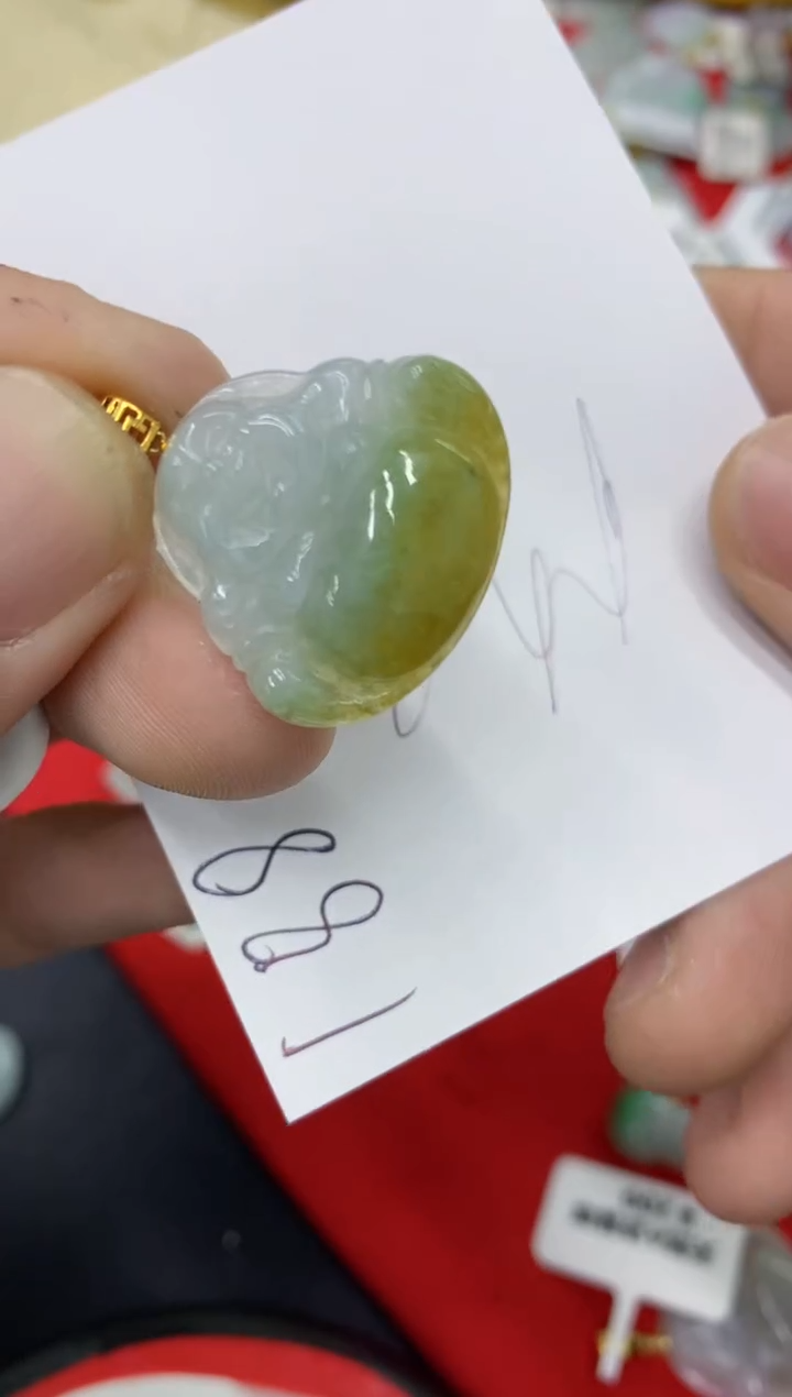 【闪购商品】翡翠颈饰18K金镶嵌号链接1111111111