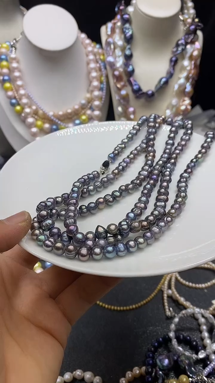 颈饰未镶嵌淡水珍珠多人