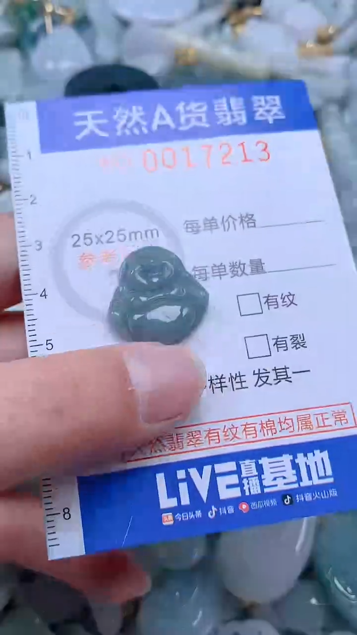 翡翠未镶嵌吊坠(不含链)1