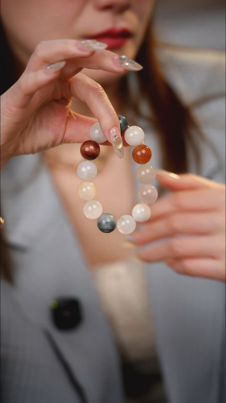 未镶嵌手串水晶兔毛