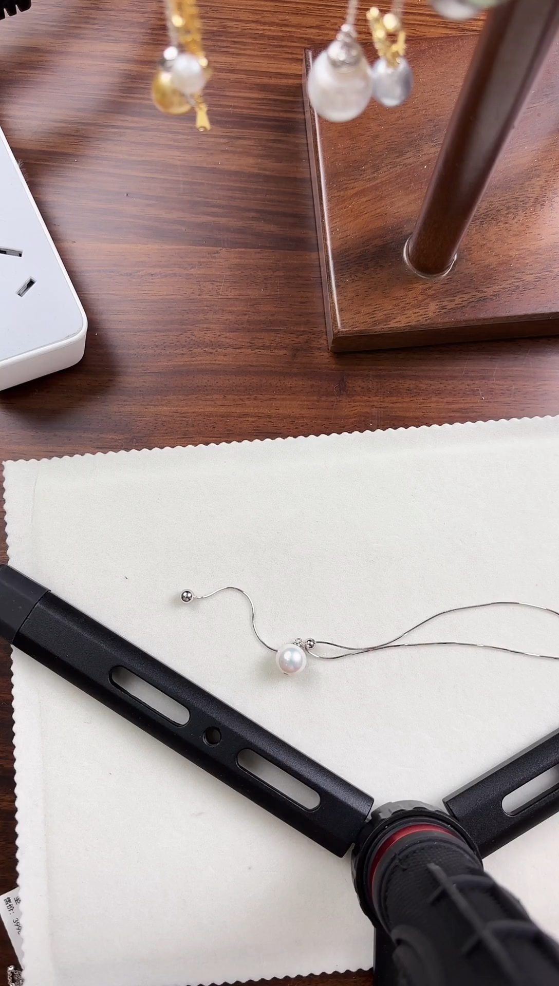 毛衣链银S925镶嵌淡水珍珠银款淡水珍珠吊坠