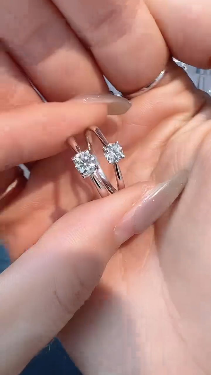 【闪购商品】钻石30分戒指18K金镶嵌多样性发一