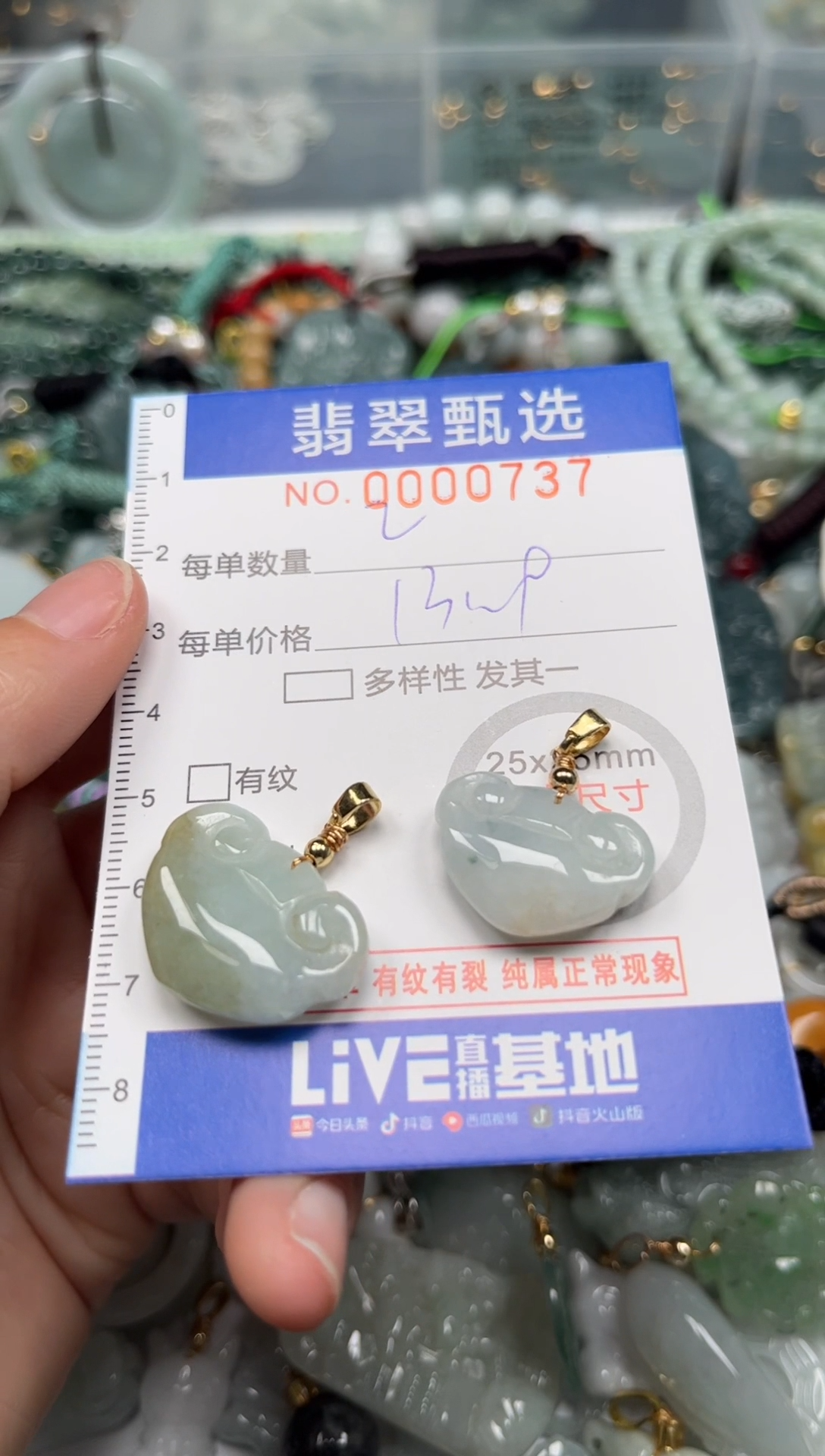 【闪购商品】翡翠颈饰未镶嵌00..0737