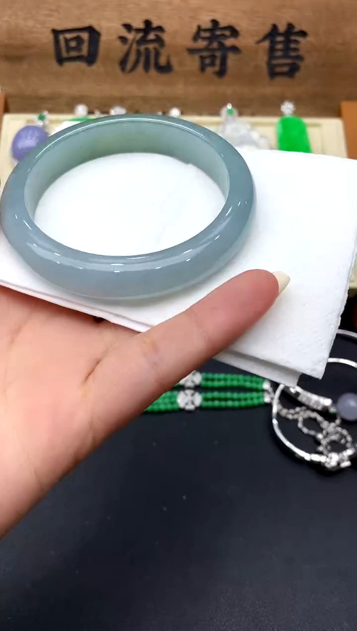 【闪购商品】翡翠手镯18K金镶嵌413-中国好珍宝