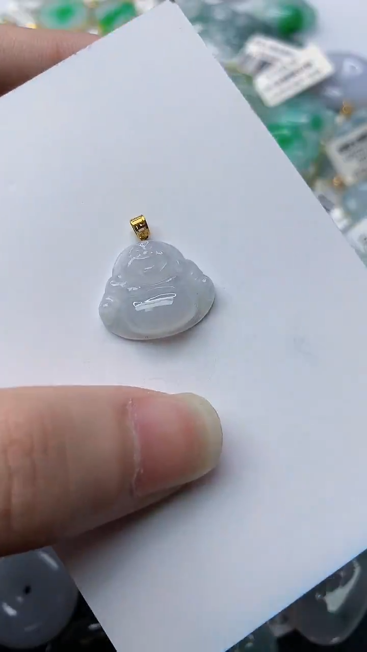 【闪购商品】翡翠颈饰18K金镶嵌42.......
