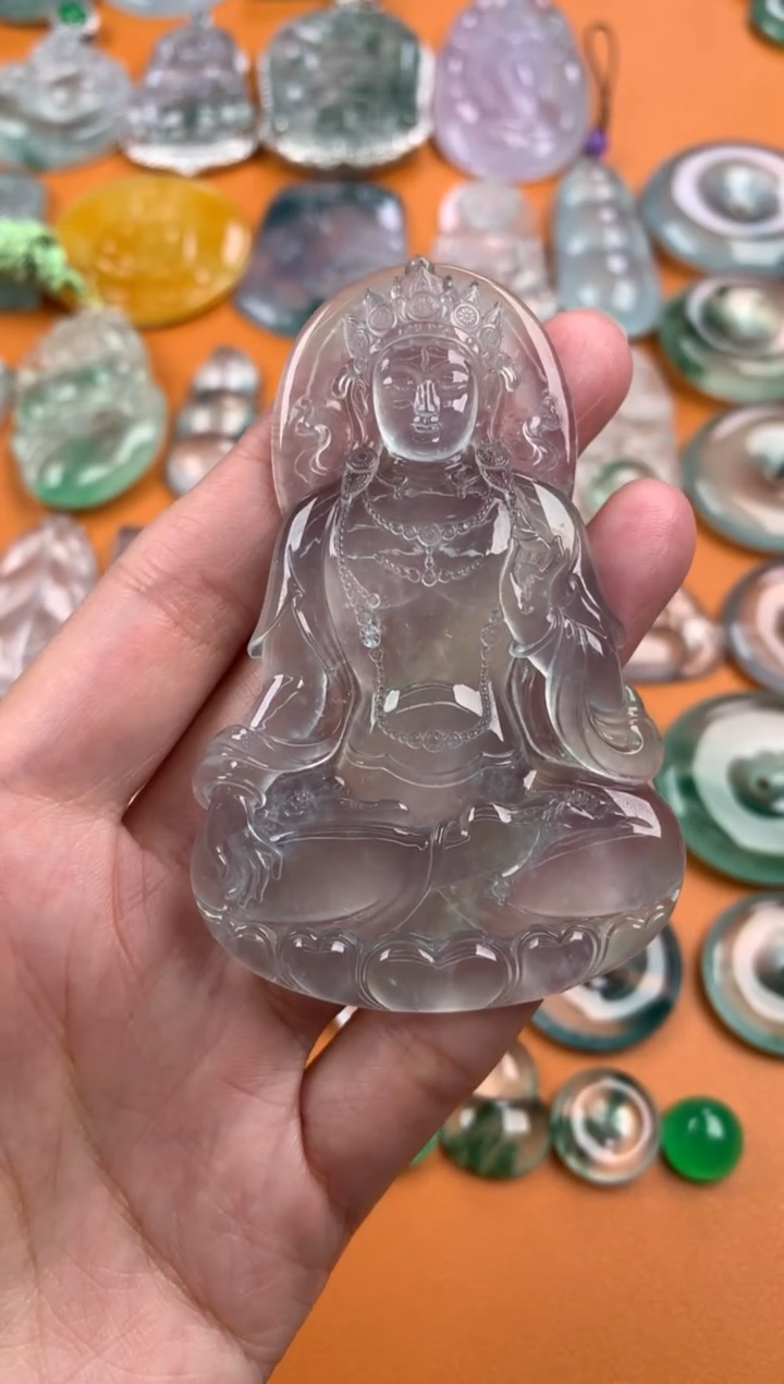 【闪购商品】翡翠颈饰未镶嵌75.4-48.8-6.1