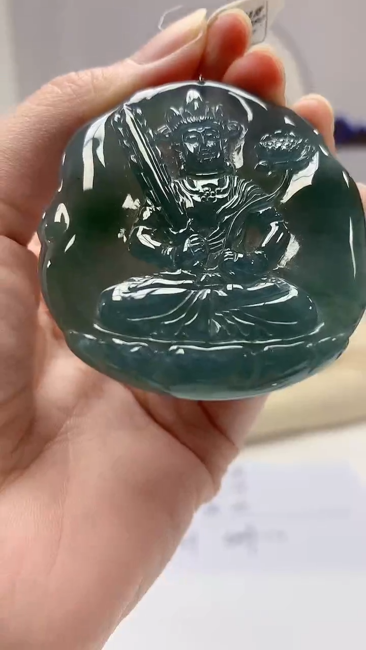 【闪购商品】定制翡翠未镶嵌0405zm-毛货挂件人物113