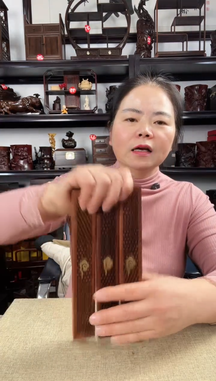 木3黄线香盒老李红木工艺品