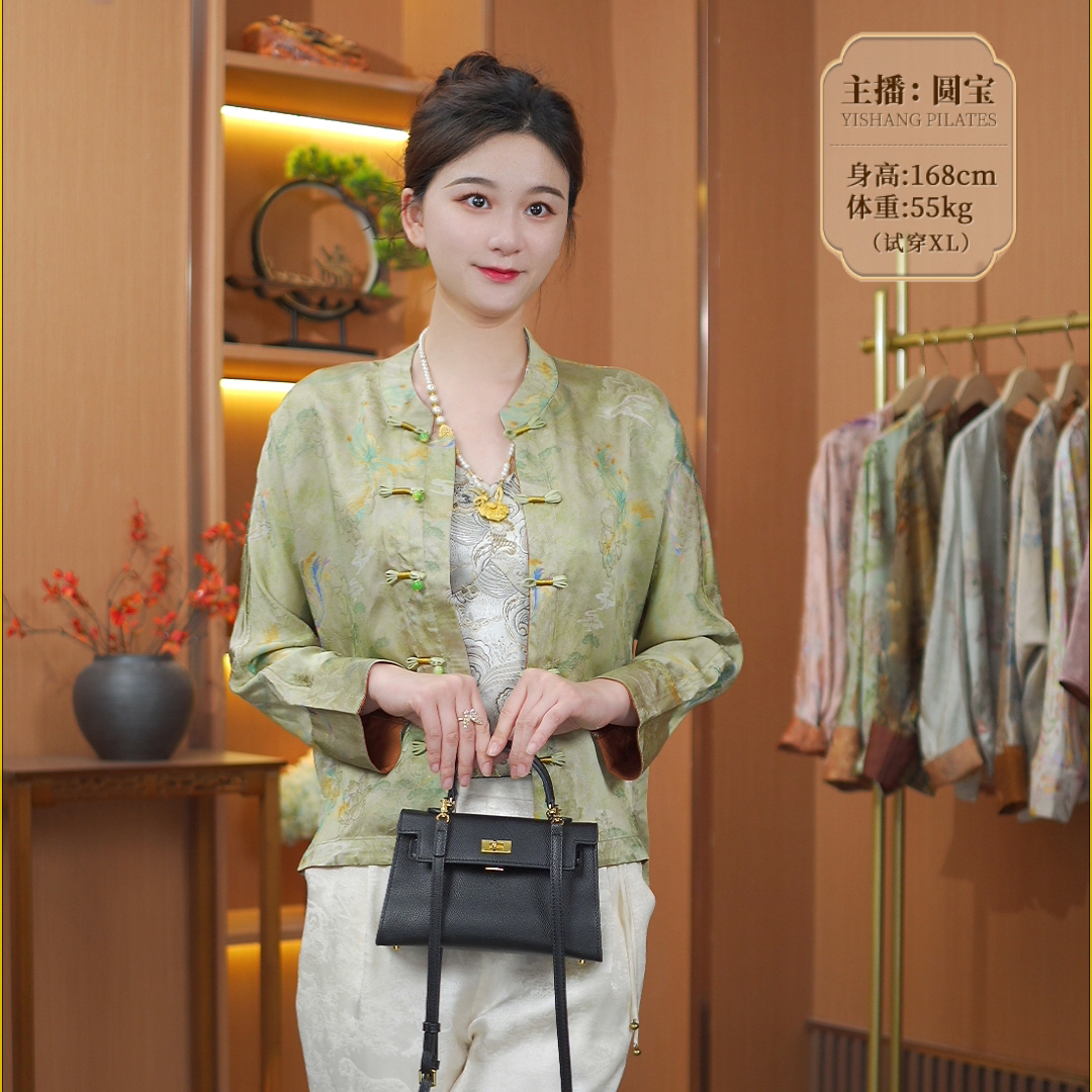 【绿色凤凰】专属定制  新款老料双面穿外套上衣418