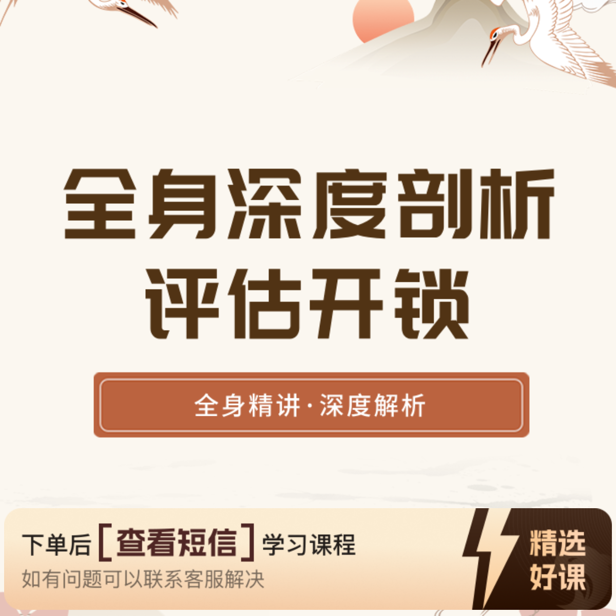 刘老师全身评估开锁课程精讲知识服务读书卡