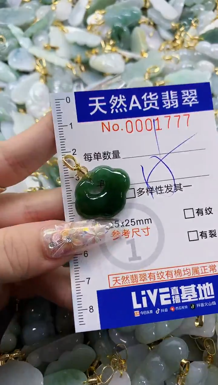 颈饰未镶嵌翡翠劳***山天然A货翡翠