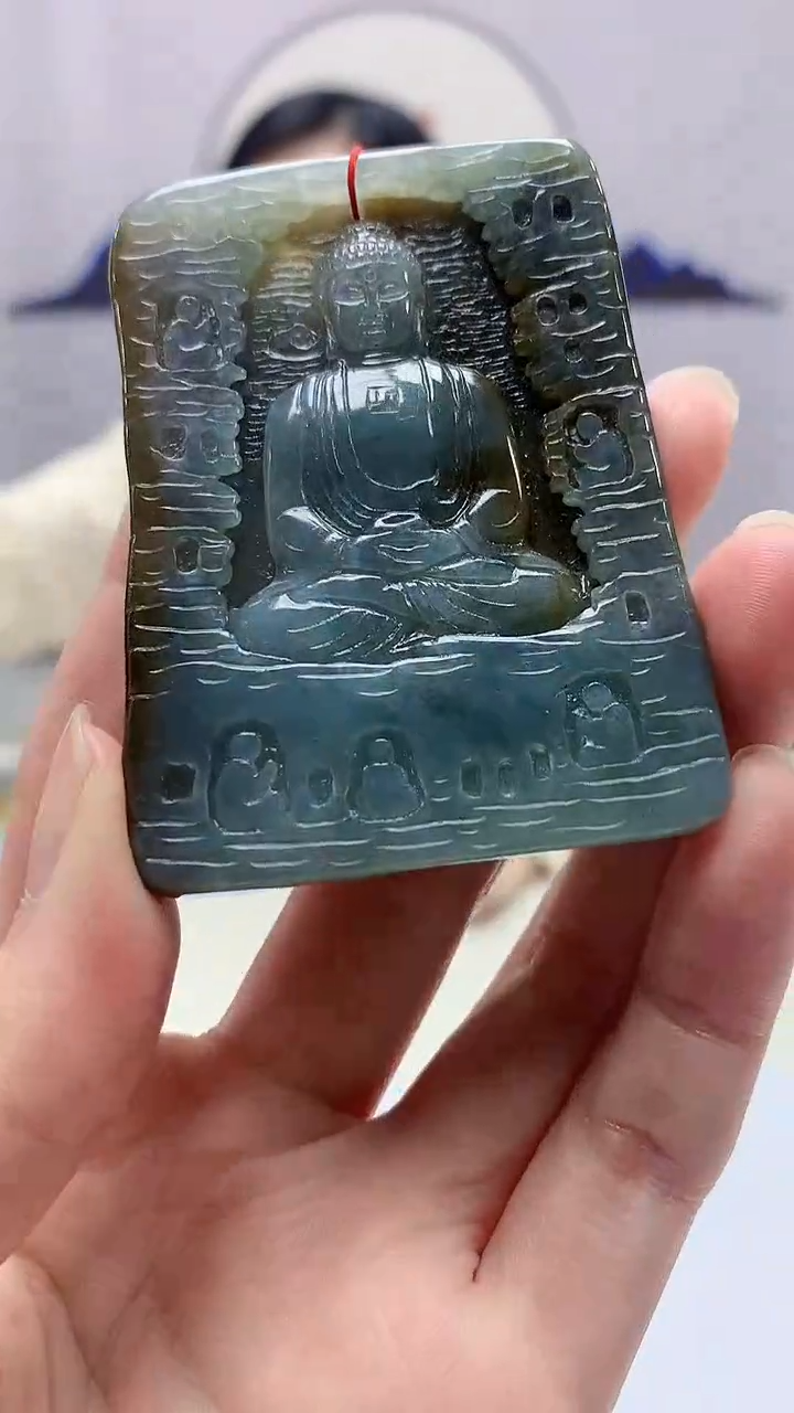 【闪购商品】定制翡翠未镶嵌4852zm-毛货挂件佛105