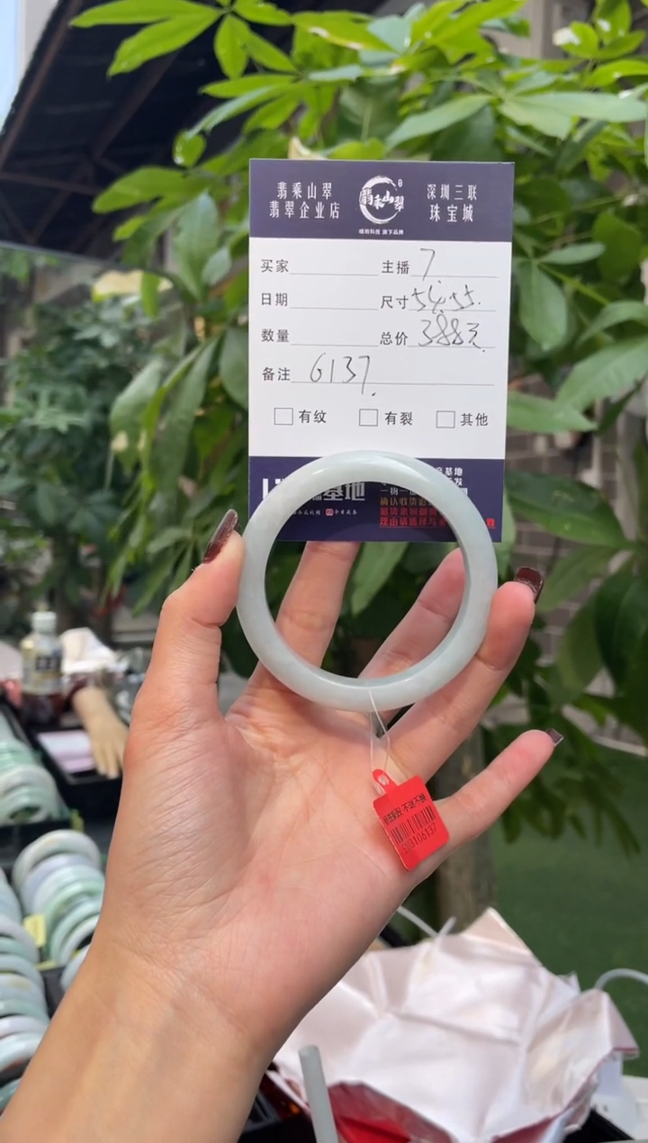 未镶嵌手镯翡翠Q 54正圈 6137