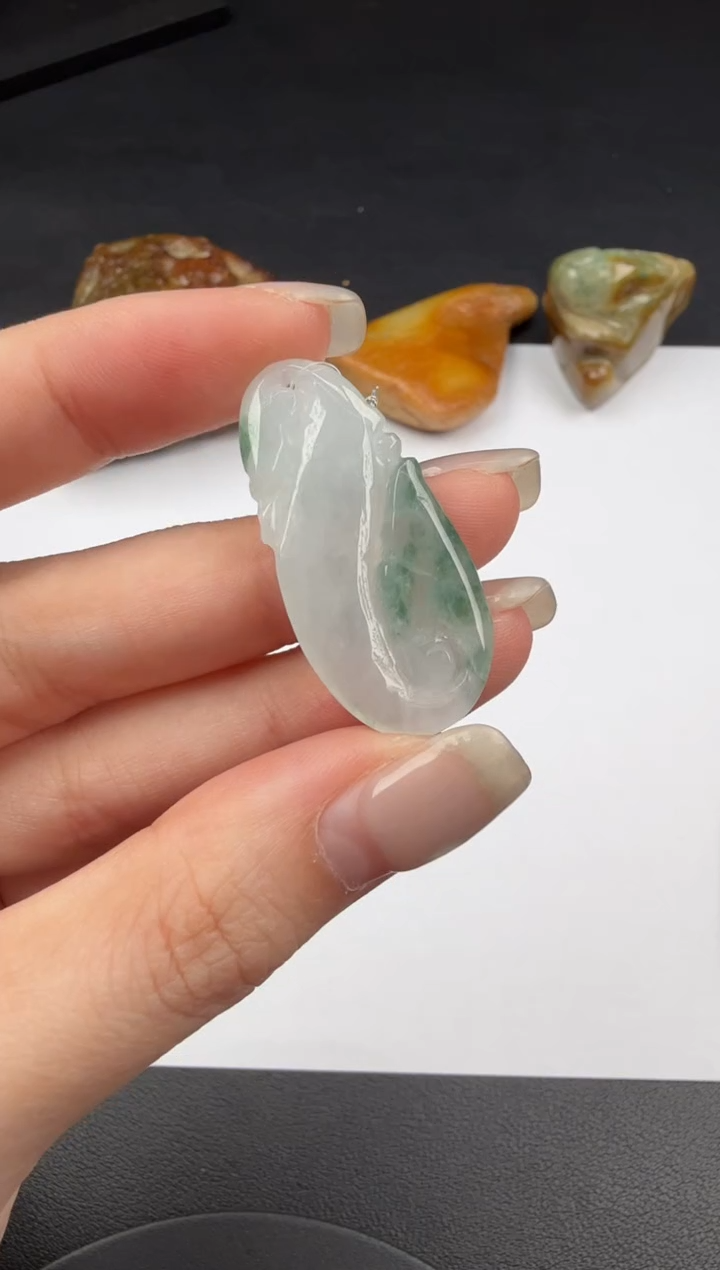 吊坠(不含链)未镶嵌翡翠翡翠饰品-27