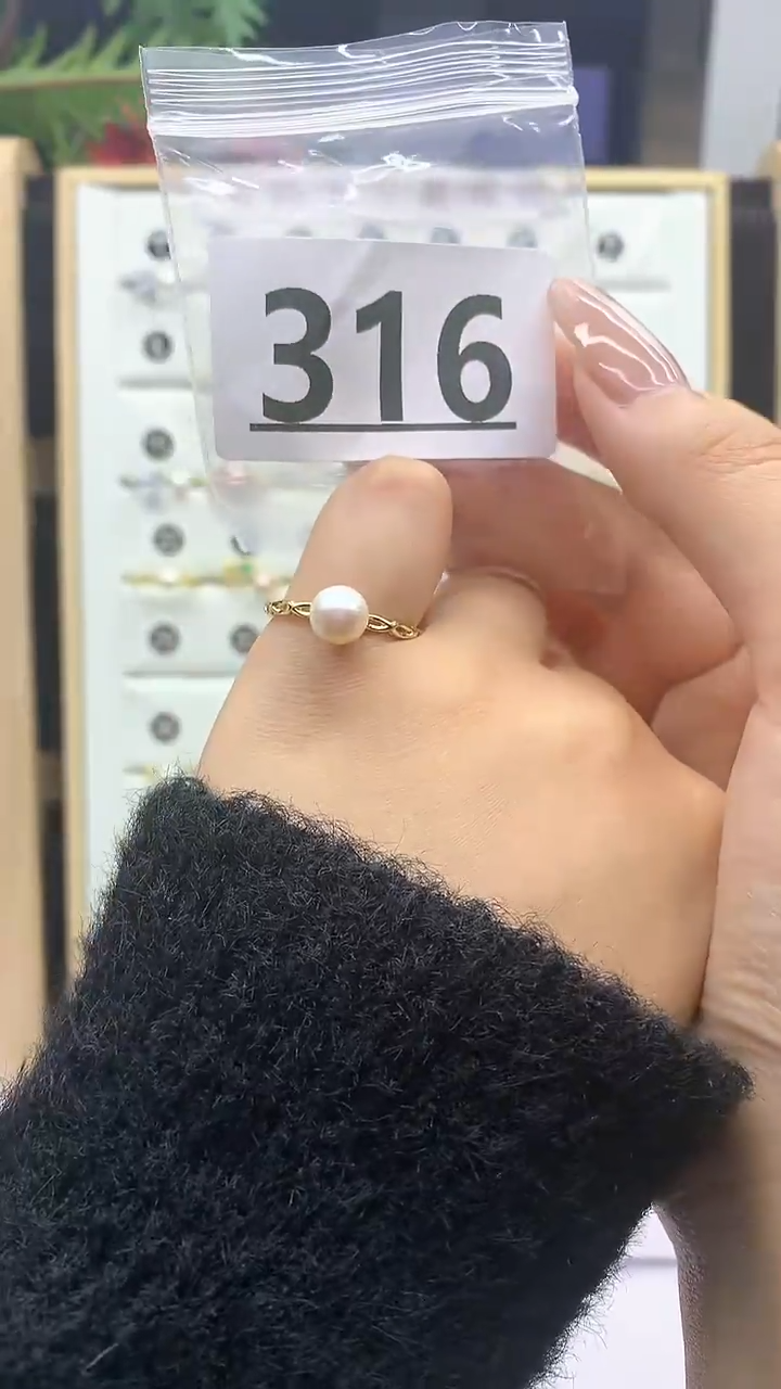 合金珠宝奇石淡水珍珠316