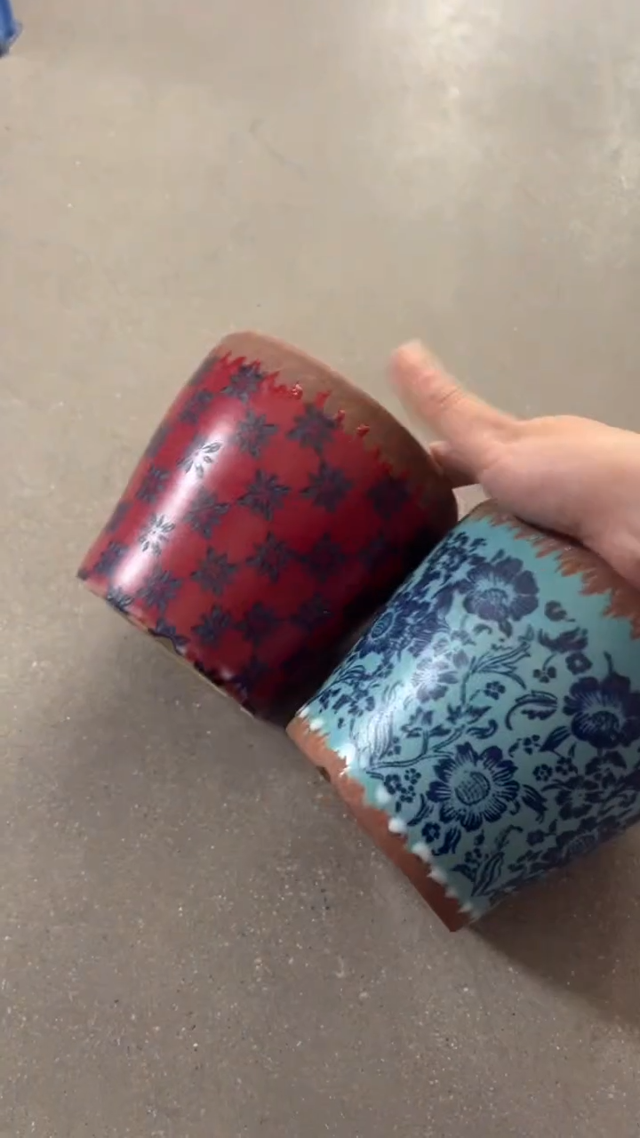 【闪购商品】陶瓷花盆高度12.5CM内口12CM