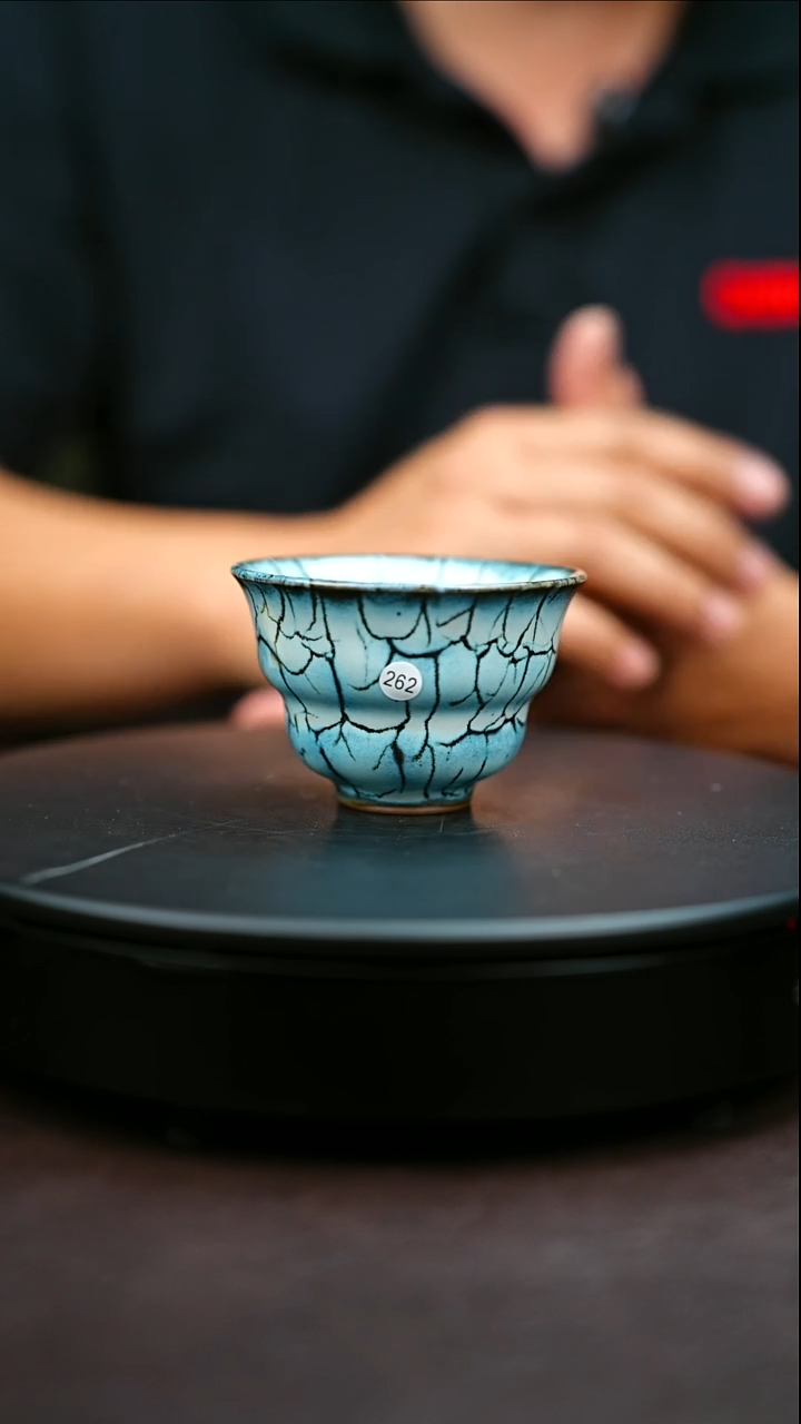 262#原矿钧瓷炉钧釉福禄杯