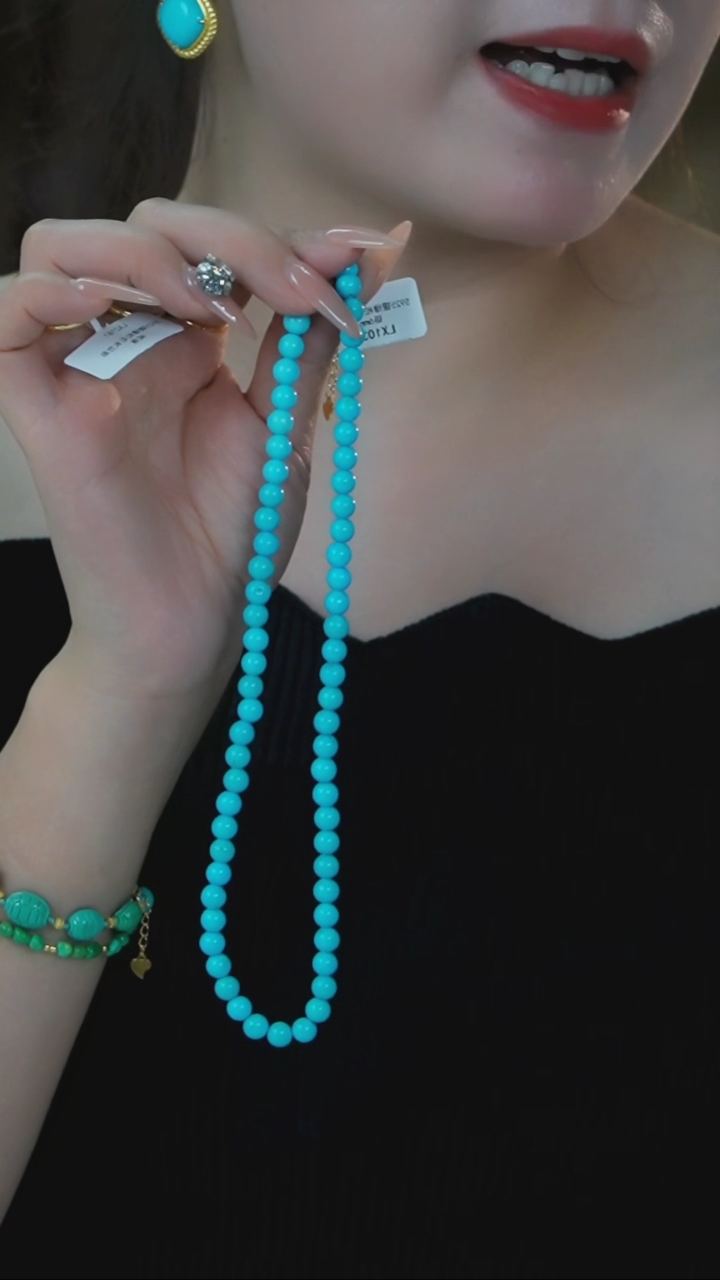 【闪购商品】绿松石项链银S925镶嵌发货一件