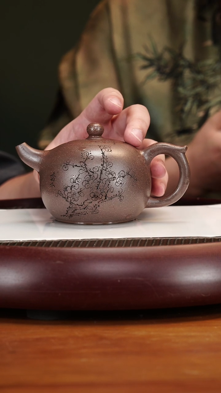 茶壶紫砂74LCHSJH一粒珠 自然砂