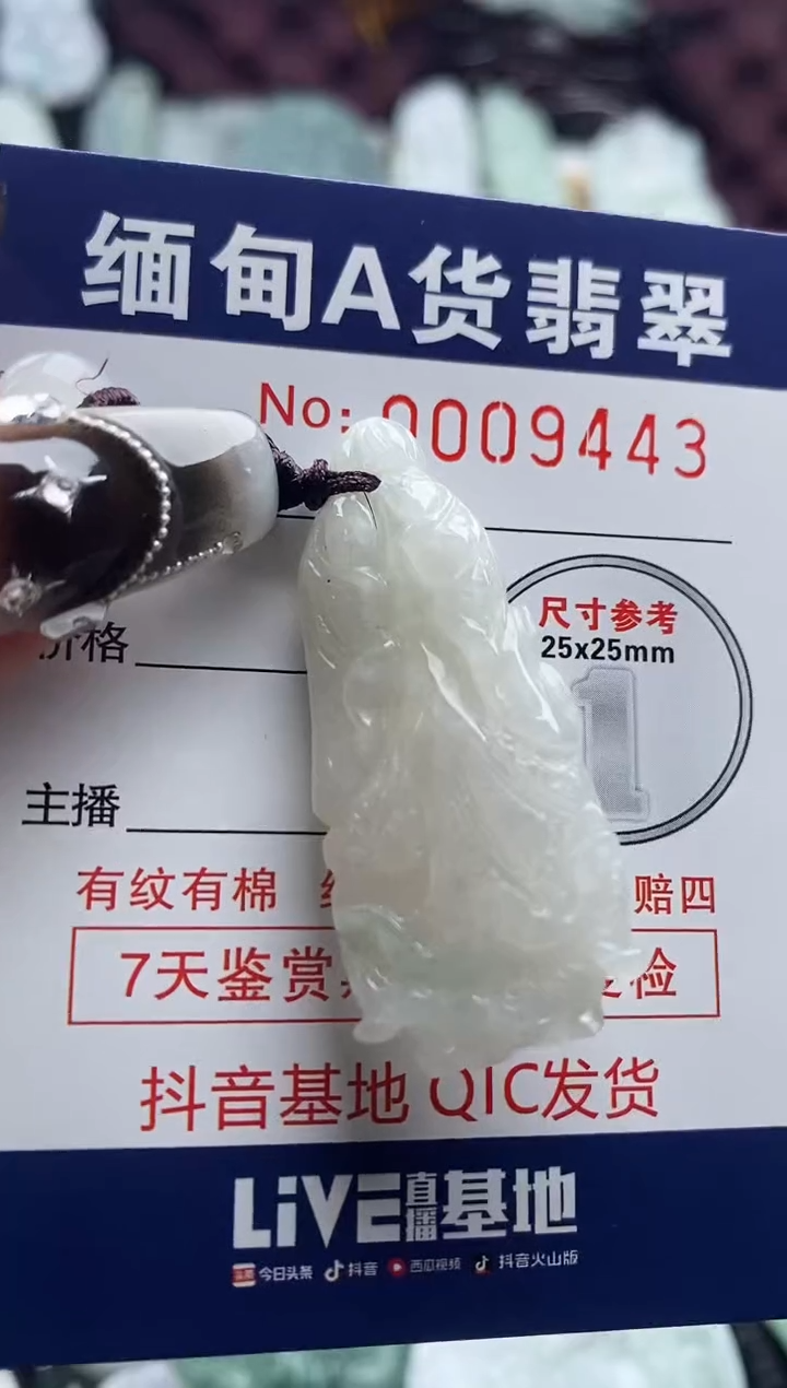 翡翠未镶嵌吊坠(不含链)1
