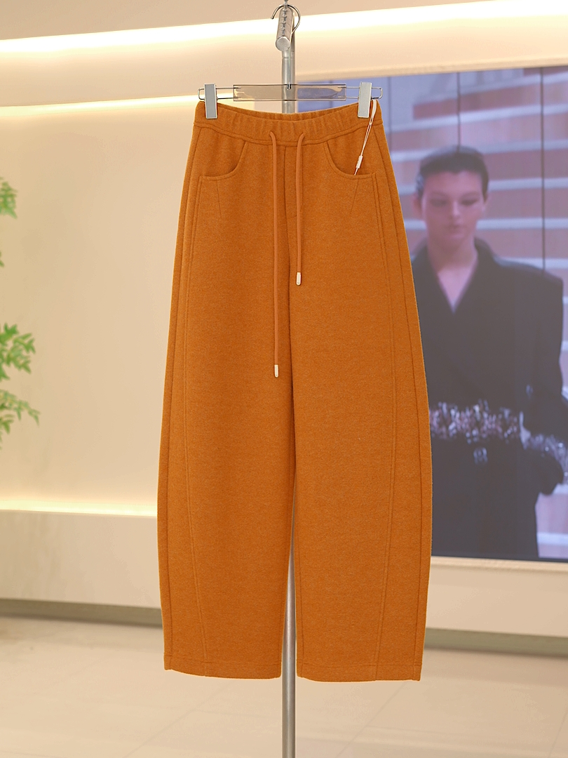 【认准正版】绵羊毛加厚高腰窄版香蕉裤抗起球可机洗-K88058