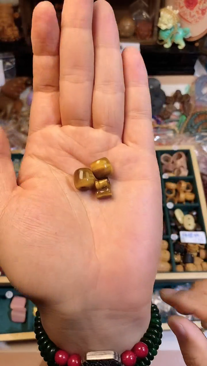 合金手链玛瑙/玉髓虎眼桶珠三通发2