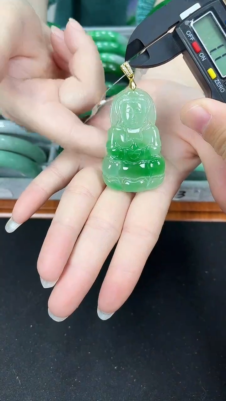 【闪购商品】砖雕h68     冰飘花观音吊坠