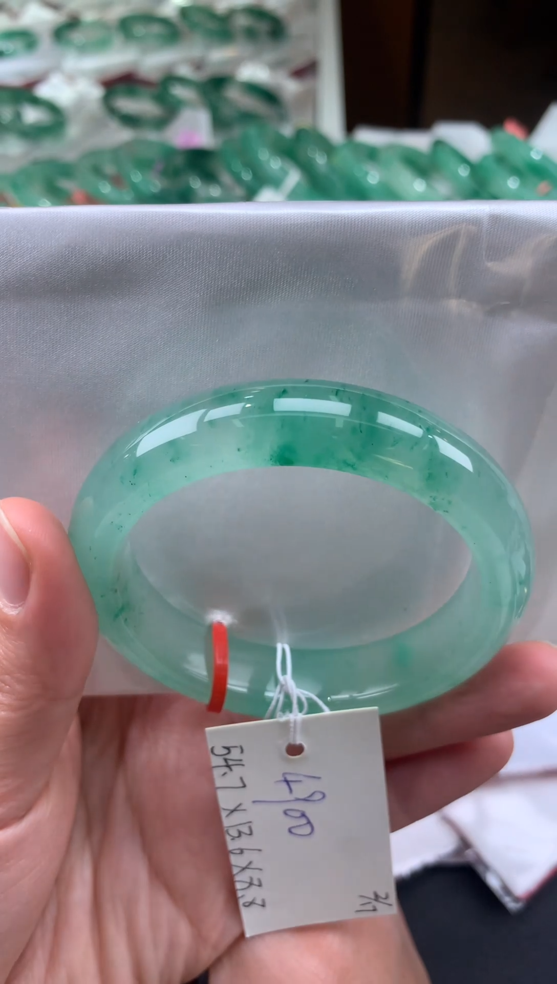 【闪购商品】石英质玉手镯未镶嵌天然玉石非洲翠手镯