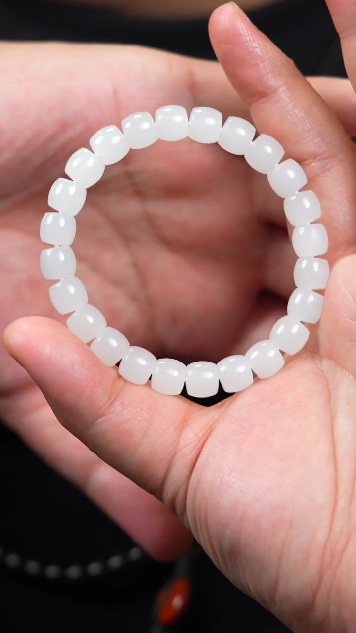 手链未镶嵌和田玉9mm于田