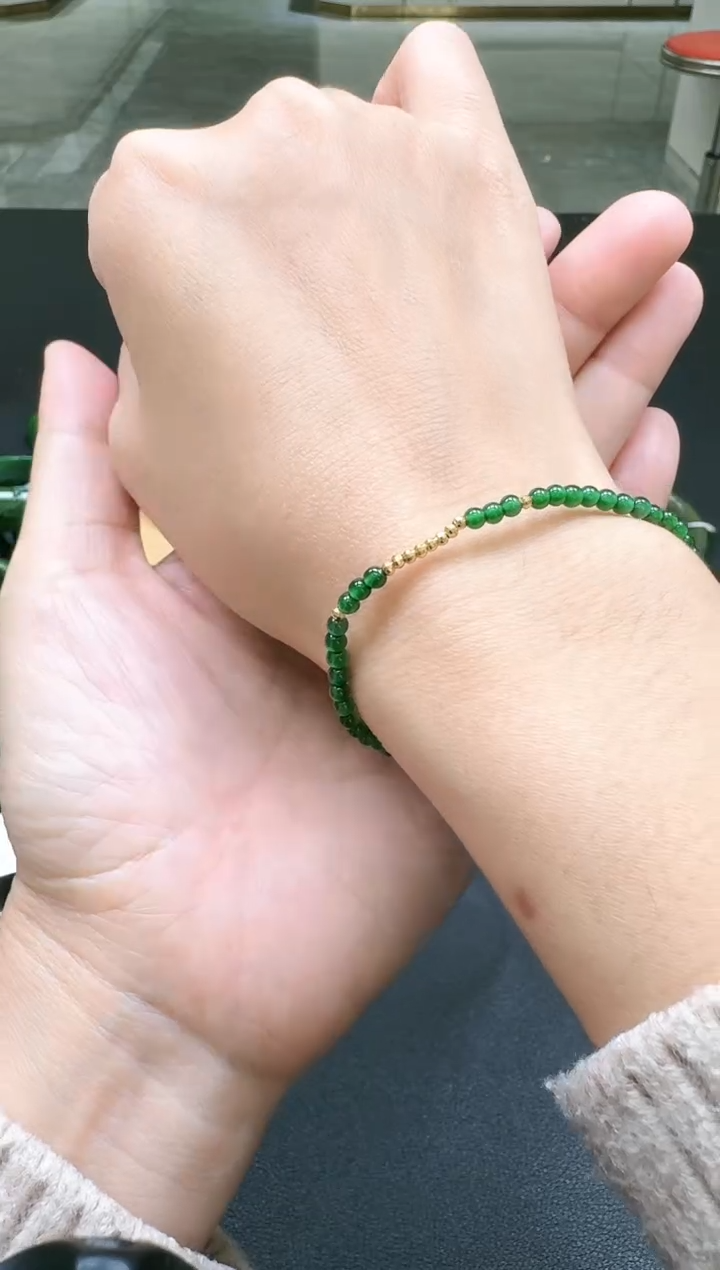颈饰未镶嵌翡翠【瑞睿珠宝】翡翠危料手链