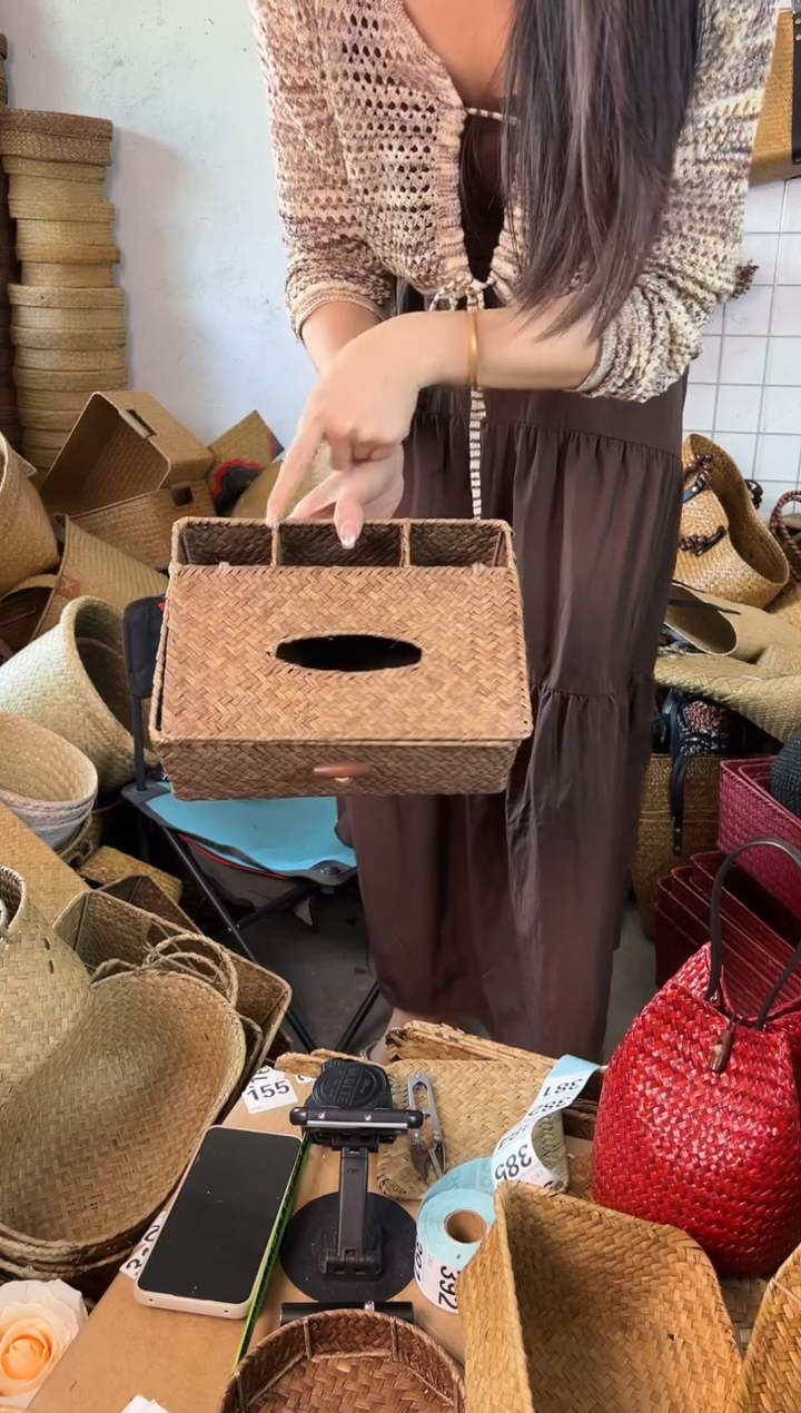 草编草编包/草编收纳盒微瑕疵
