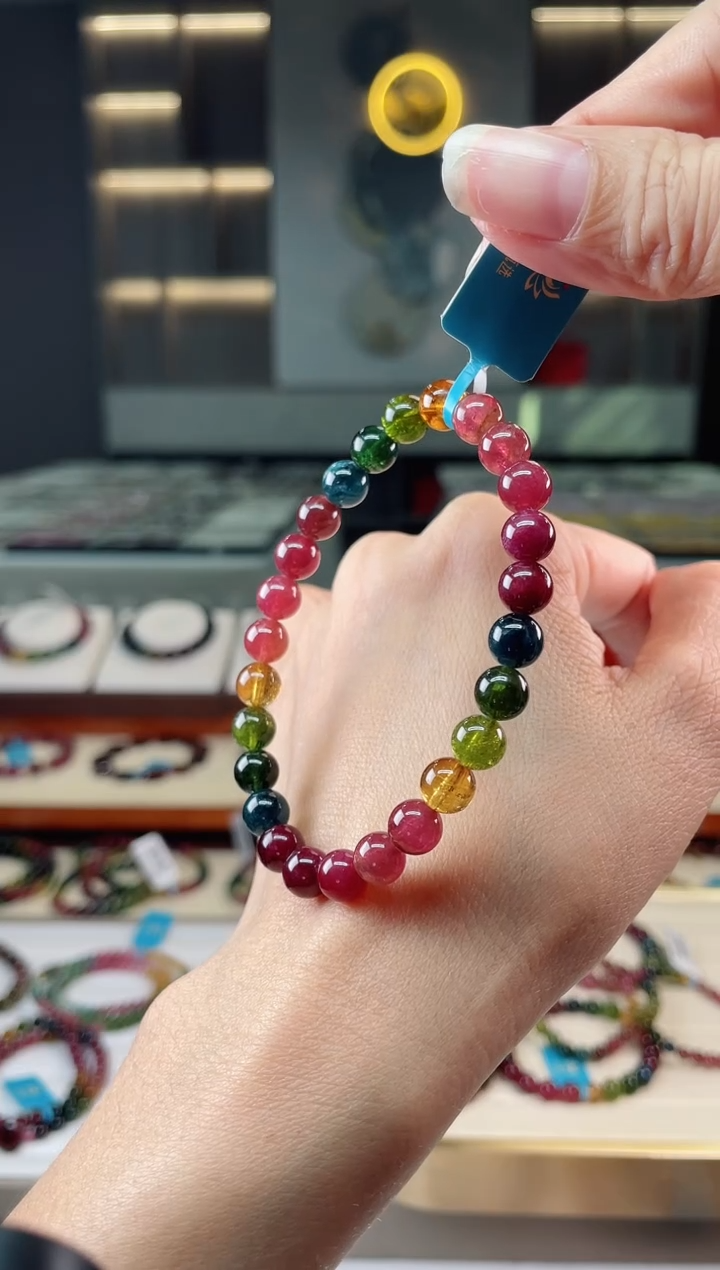 【闪购商品】碧玺单圈手串未镶嵌（多样性发一条）Q