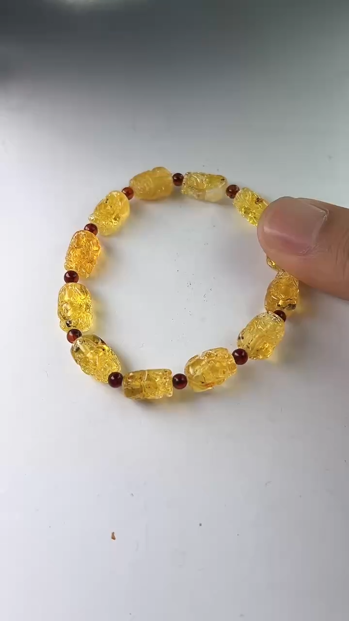 【闪购商品】未镶嵌琥珀裸石（一物一件）9707