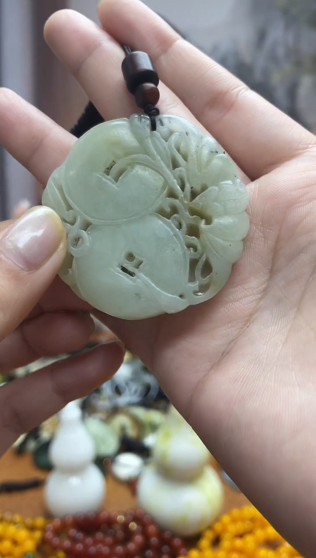 未镶嵌岫玉吊坠·